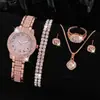 Reloj de Lujo Nuevo Modelo de Invierno con Pedrería en Todo el Cuerpo para Mujer, Reloj con Cadena de Acero Estrellada, Elegante y de Moda con Esfera Pequeña para Mujer