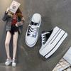 Zapatos para Mujer 2026 Primavera/Verano Nuevos Zapatos Casuales sin Cordones con Diseño de Bloques de Color, Aumento Oculto de Altura de 10 cm, Zapatos sin Cordones de Plataforma con Suela Gruesa