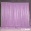 Tela de Fondo para Bodas de Doble Capa Cortina de Gasa Cortina con Gasa Cortina para Transmisión en Vivo Decoración de Malla para Bodas Decoración de Escena de Cumpleaños