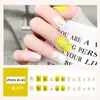 Parche para Uñas Portátil Corto Estampado Parche para Uñas Manicura Uña Portátil Terminada Venta al por Mayor Uña Portátil Casual Personalización