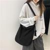 Bolsa de lona retrô estilo coreano ins cor sólida bolsa de inverno japonesa para estudantes universitários feminina 2021 nova bolsa mensageiro