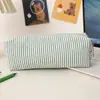 Estojo de Lápis Risca de Giz Listrado Mais Vendido, Estojo de Lápis de Grande Capacidade, Caixa de Papelaria Portátil para Viagem, Bolsa de Armazenamento de Alto Valor