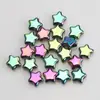 Novo pingente de estrela de cinco pontas mágica com furo de 8 mm, contas de vidro cristal, acessórios para joias feitas à mão DIY, atacado