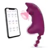 Abelhinha Silicone Vestível 10 Frequências Controle Remoto Sem Fio Carregamento Invisível Borboleta Masturbador Feminino Brinquedo Sexual Adulto