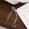 Brincos de Argola com Pingente de Estrela Cadente e Zircônia, Argola de Prata, Leve Luxo, Moda de Alta Qualidade, Brincos para o Dia a Dia, Brincos Banhados a Ouro com Estrela de Cinco Pontas, Venda por Atacado
