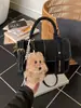 Bolso de Mano con Combinación de Colores Retro para Mujer 2025 Nueva Moda Simple Versátil Bolso Cuadrado Pequeño Bolso de Hombro Único de Gama Alta Bolso Cruzado