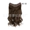 Peruca Longa Cacheada de Cinco Cartões Europeia e Americana Aliexpress Cortina Extensão de Cabelo Sem Costura de Uma Peça Ondulação de Água Peça de Peruca de Cabelo Artificial