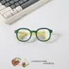 Gafas Anti-Luz Azul para Niños, Gafas de Bebé con Montura Suave de Silicona Cómoda, Gafas de Computadora de Moda Poligonales Estilo Nuevo