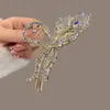 Pasador de Perla Incrustado con Diamantes Coreano, Diseño de Lujo de Moda, Pinza de Garra para la Parte Trasera de la Cabeza, Accesorio de Moda de Personalidad Nicho al por Mayor