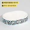Placa de arranhar e ninho para gatos de papel kraft branco espessado, resistente a arranhões, resistente ao desgaste, papelão ondulado que não solta fiapos, adequado para todas as estações