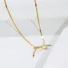 Versión coreana de diseño simple moda lazo cadena de cuello hueso de serpiente para mujer popular personalidad temperamento acero de titanio cadena de cuello venta al por mayor combina con todo