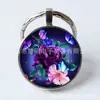 Animales/rosas/árbol de la vida transfronterizos gema del tiempo llavero Europa y Estados Unidos nuevo colgante de llave joyería