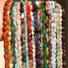 Material natural cristal ágata grava con cuentas sueltas accesorios para joyería diy agujero agujero cuentas amorfas