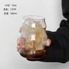 Taza de Nube de Vidrio de Borosilicato Alto, Taza Sencilla de una Sola Capa Engrosada, Taza para Bebidas de Jugo, Taza de Vidrio Gordita de Aspecto Elegante