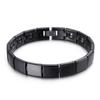 Atacado de fábrica moda clássico simples multicor opcional pulseira de ímã de cerâmica aço titânio pulseira para amantes masculina e feminina