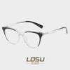 Gafas personalizadas ojo de gato TR90 para hombres y mujeres sin maquillaje moda combinan con todo grado ajustable gafas anti luz azul 8403
