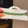 Pulsera de Empalme de Espiga de Trigo de Resina de Zircón de Lujo Ligero Estilo Francés, Joyería Versátil de Gama Alta Exquisita de Nicho para Mujer