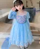 Oferta Especial em Liquidação: Novos Vestidos de Verão para Meninas, Vestidos de Tule de Princesa para Apresentações do Dia das Crianças, Vestidos de Tule Estilosos