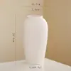Jarrón de Cerámica Blanca, Estilo Minimalista Moderno, Versátil para Sala de Estar y Mesa de Comedor, Adecuado para Arreglos Florales, Plantas Hidropónicas y Decoraciones de Escritorio