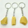 Venta Caliente Transfronteriza Gema Natural Cristal Piedra Irregular Llavero Joyería Accesorios Colgante