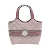 Entrega en una sola pieza bolso cubo rombos estilo Chanel de alta calidad 2024 gran capacidad para el día a día disponible bolso cesta de verduras venta al por mayor