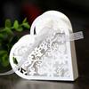 Amazon nova caixa de doces de amor laser oco coração azul em forma de caixa de doces de chocolate de casamento caixa de doces atacado