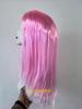 (Outlet de fábrica) Peluca Set de Cabello Largo Lacio con Fleco Vestido Anual de Navidad
