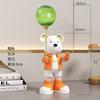 Adornos pequeños de escritorio con forma de oso violento, lámpara de luna, mueble de TV, vitrina para vinos, decoraciones para porche, casa nueva, regalo suave para inauguración de la casa.