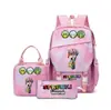 Spot Rhythm Box Sprunki Jogo Musical Mochila Mochila Lancheira Estojo Três Peças Mochila