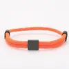 Pulsera de Cuerda Milanés Spot Transfronteriza Palabra en Blanco Sin Palabras Láser Impresión a Color Material Acero Inoxidable Cuerda Trenzada Ajustable Pulsera