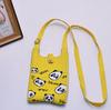 2024 Bolsa de Mão Mini de Tricô Guofeng Panda Bolsa de Celular Fashion Guofeng Bolsa de Ombro Bolsa Casual Versátil