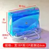 Bolso cruzado láser para mujer, Bolsa de maquillaje transparente de PVC, Bolsa de almacenamiento de PVC de colores, Bolsa de regalo iridiscente para team-building de empresa, Personalización
