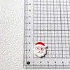 Muñeco de Nieve Navideño Brillante Simulado Resina DIY Pegamento de Crema Pasador Funda para Teléfono Móvil Llavero Flor para Zapatos Decoración de Vaso de Agua