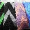 Tejido Jacquard de Lana de Cordero con Estampado de Cebra Grande, Hilo Animal Teñido, Felpa Sherpa para Sudaderas, Ropa de Casa, Zapatos y Sombreros