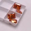 Piedra Suelta de Zircón Rectangular Color Champaña Accesorios para Reloj Incrustados con Piedras Pequeñas Anillo Pendientes Arte de Uñas con Pedrería Pedrería DIY