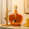 Entrada de TV Armazenamento de Chaves Criativo Chave Menina Coração Bolha Gabinete de TV Enfeites Criativos Casa