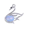 Pulsera Collar Colgante Diamante Multicolor Cisne Accesorios Hechos a Mano Ropa Bolsas Joyería Material DIY Hecho a Mano