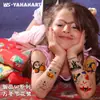 Tatuagens de Braço Infantis de Desenho Animado Europeias e Americanas Mais Vendidas, Adesivos de Tatuagem Divertidos de Halloween, Abóbora Bruxa Morcego Coloridos Laváveis