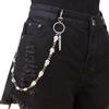 Cadena para Pantalones de Mezclilla Calavera de Metal Cadena de Cintura Punk Calavera Personalidad Hip-Hop Accesorios de Ropa Unisex Atractivos Geniales