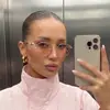 Nuevas Gafas de Sol de Moda Estilo Coreano Retro Lujo Elegantes Incrustaciones de Pedrería Cadena Exagerada Gafas de Sol para Chica Popular Gafas de Moda para Mujer