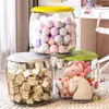 Banquito Almacenamiento para Niños, Juguetes de Peluche, Muñecas, Caja de Almacenamiento, Contenedor para Artículos Varios, Banquito de Almacenamiento Transparente