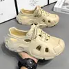 Zapatos de Verano con Agujeros para Hombre Sandalias Completamente Cerradas Antideslizantes Transpirables para Exteriores Cruce de Ríos Vadeo Deportes Zapatos de Playa Paris Conducir