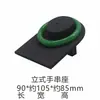 Suporte de Exibição de Joias Tecido de Seda Tailandesa Jade Esmeralda Adereços de Exibição Brincos Pingentes Anéis Colares Ornamentos Rack de Joias