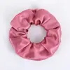 Scrunchies Europeus e Americanos Transfronteiriços 58 Cores Elásticos de Cabelo de Cetim Brilhante Elásticos de Cabelo Simples de Cetim Liso Elásticos para Rabo de Cavalo Alto para Mulheres