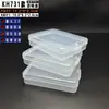 Caja Vacía Modelo Kh731 de Zihexi, Caja de Plástico Transparente, Rectangular con Tapa, Caja de Almacenamiento de Piezas, Caja Vacía para Empaque de Polvera