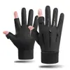 Guantes Cálidos Guantes para Mujer Nuevo Terciopelo Invierno Repelente al Agua Cortavientos Pantalla Táctil Deportes al Aire Libre Guantes de Ciclismo Venta al por Mayor