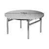 Mesa de Aço Inoxidável 201, Dobrável, Adequada para Barracas de Rua, Churrasco, Uso Doméstico, Uso Comercial, Modelo Portátil