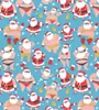 Fabricante en Stock al por Mayor Nuevo Papel Recubierto Brillante de Navidad Divertido e Interesante Papel de Regalo de Papá Noel