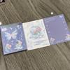 Mariposa Láser tamaño pequeño Notas Estilo Ins Alto Valor de Color Corazón de Chica Estudiante Notas Clasificadas Papel para Diario Personal No Adhesivo