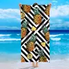 Item popular de comércio exterior: Toalhas de Praia Europeias e Americanas, Toalhas de Banho de Praia e Piscina para o Verão ao Ar Livre, Toalhas Esportivas para Yoga, Personalizáveis